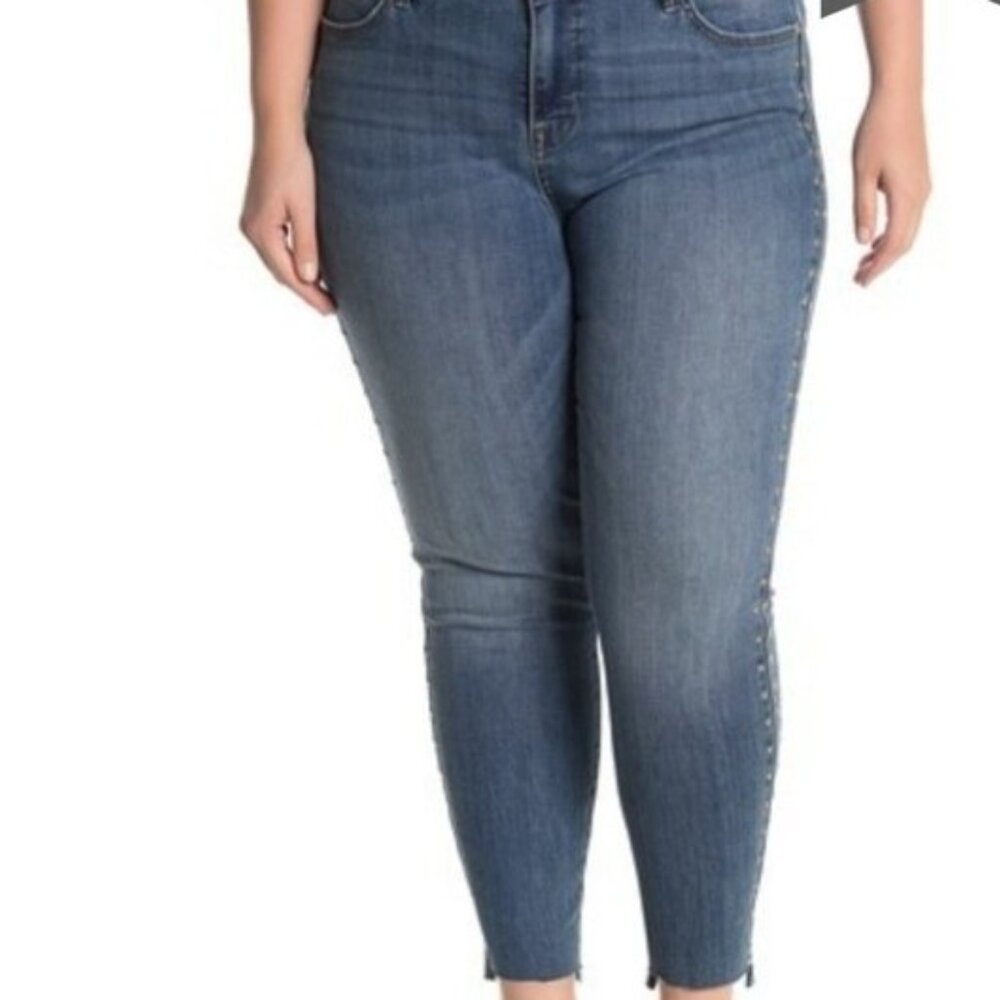 Seven7 Studded Splendor Skinny Jean's Plus Size 14W